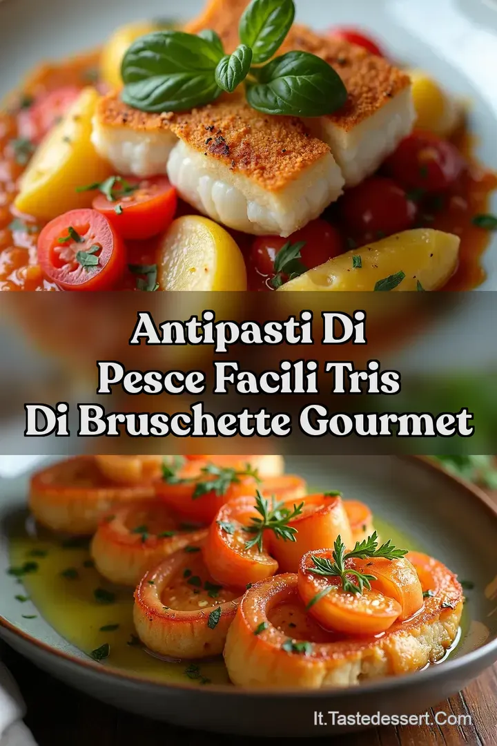 Antipasti di Pesce Facili Tris di Bruschette Gourmet