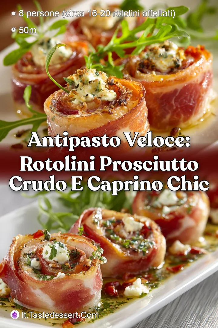 Antipasto Veloce: Rotolini Prosciutto Crudo e Caprino Chic