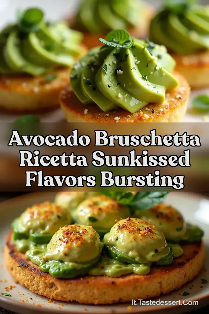 Avocado Bruschetta Ricetta SunKissed Flavors Bursting