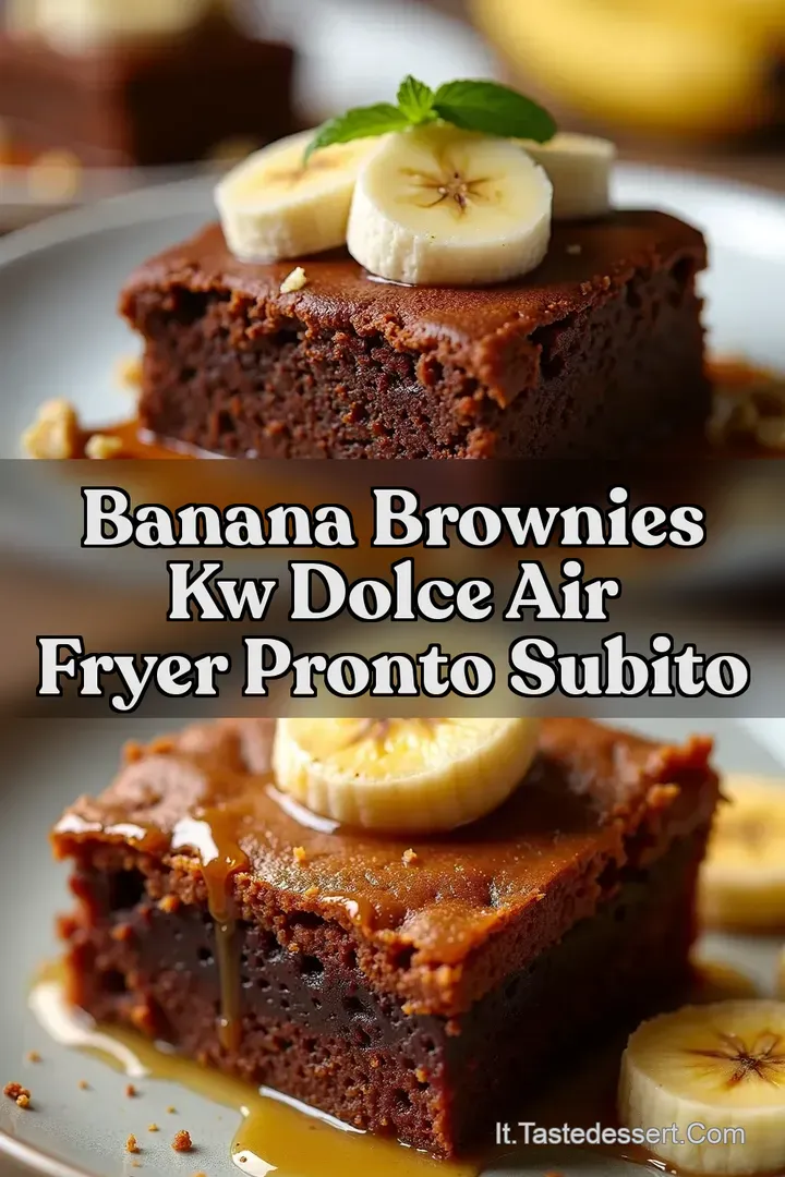 Banana Brownies kw Dolce Air Fryer Pronto Subito