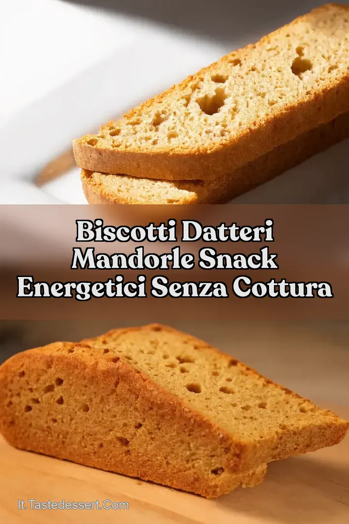 Biscotti Datteri Mandorle Snack Energetici Senza Cottura