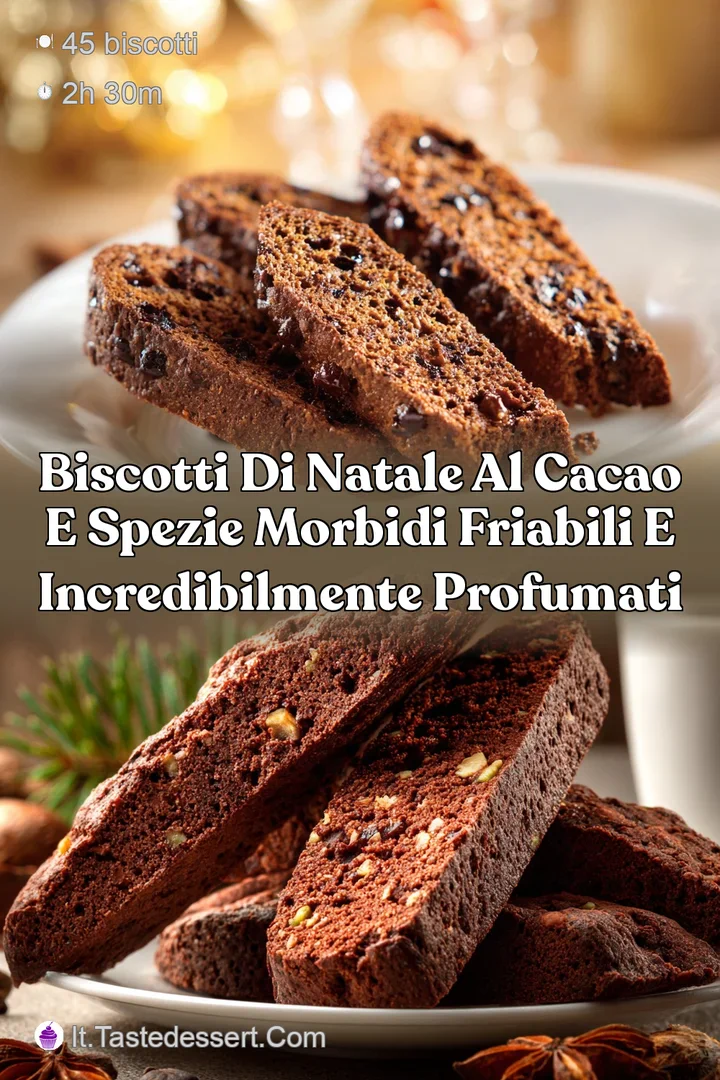 Biscotti di Natale al cacao e spezie Morbidi friabili e incredibilmente profumati