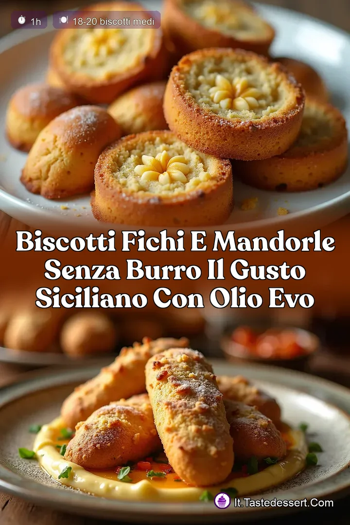 Biscotti Fichi e Mandorle Senza Burro Il Gusto Siciliano con Olio EVO
