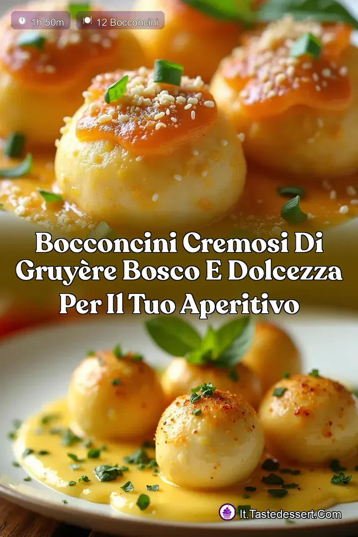 Bocconcini Cremosi di Gruy&egrave;re Bosco e Dolcezza per il Tuo Aperitivo