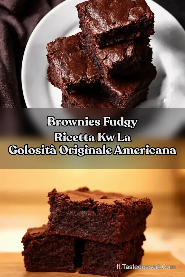 Brownies Fudgy Ricetta kw La Golosit&agrave; Originale Americana