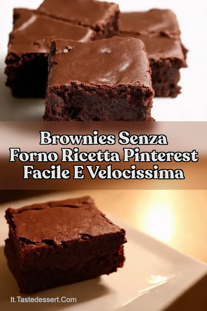 Brownies Senza Forno Ricetta Pinterest Facile e Velocissima