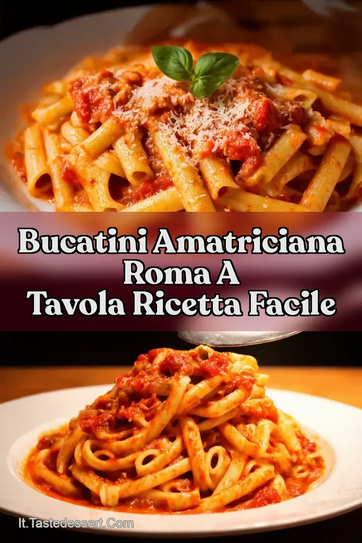Bucatini Amatriciana Roma a Tavola Ricetta Facile