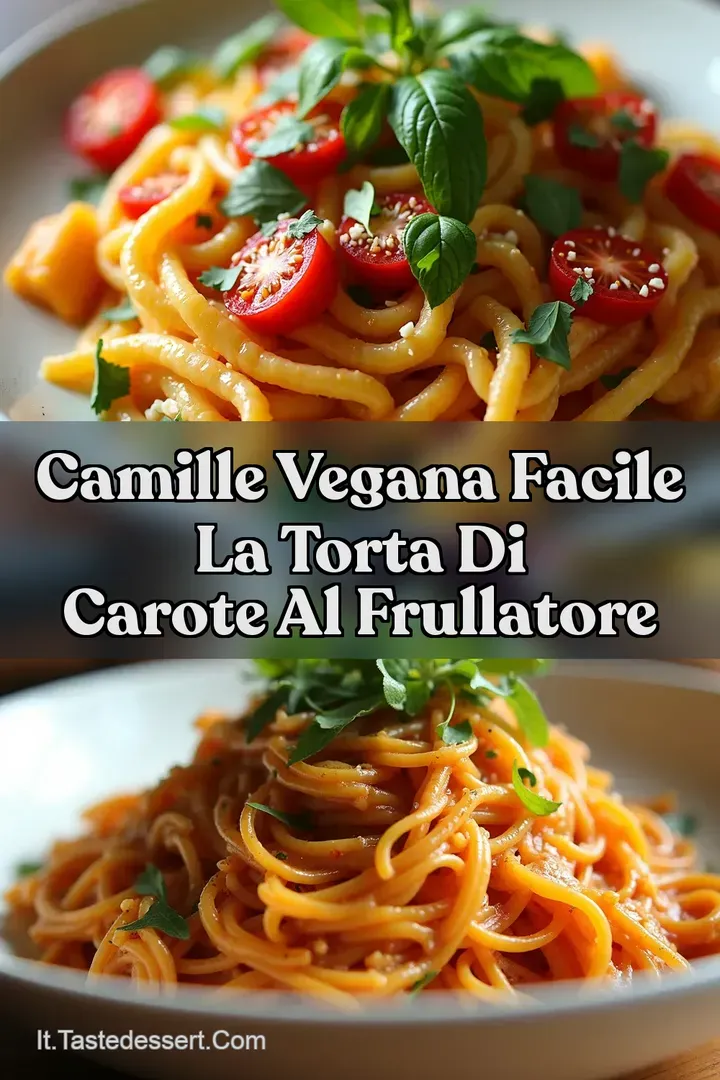Camille Vegana Facile La Torta di Carote al Frullatore