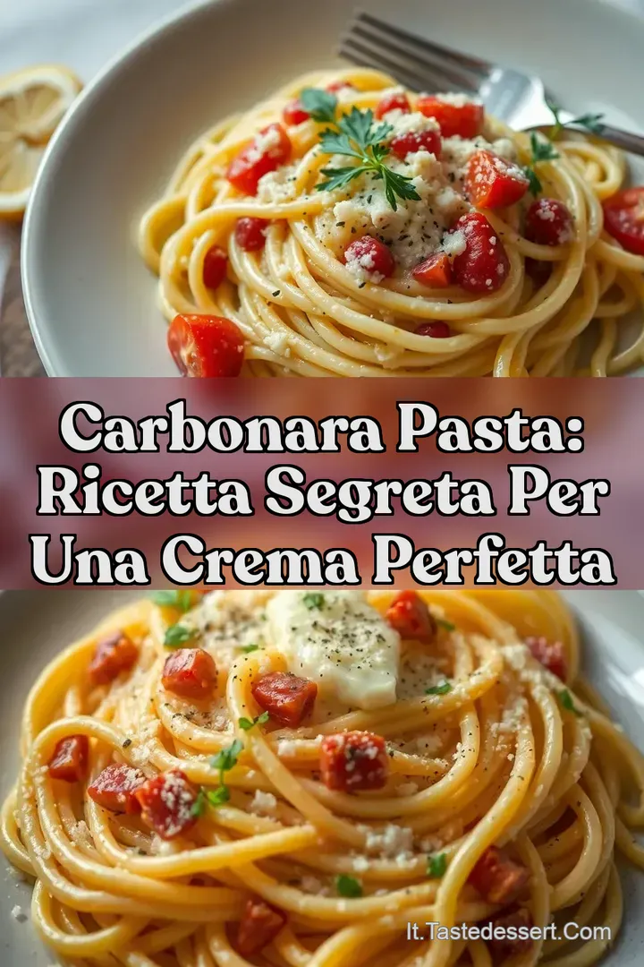 Carbonara Pasta: Ricetta Segreta per una Crema Perfetta