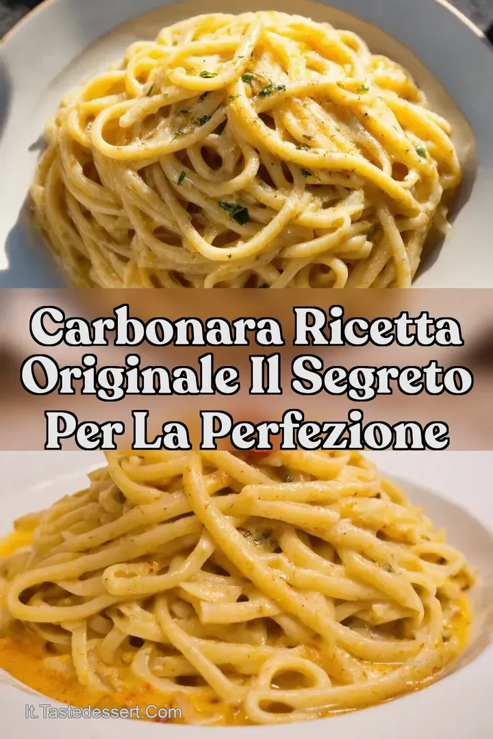 Carbonara Ricetta Originale Il Segreto per la Perfezione