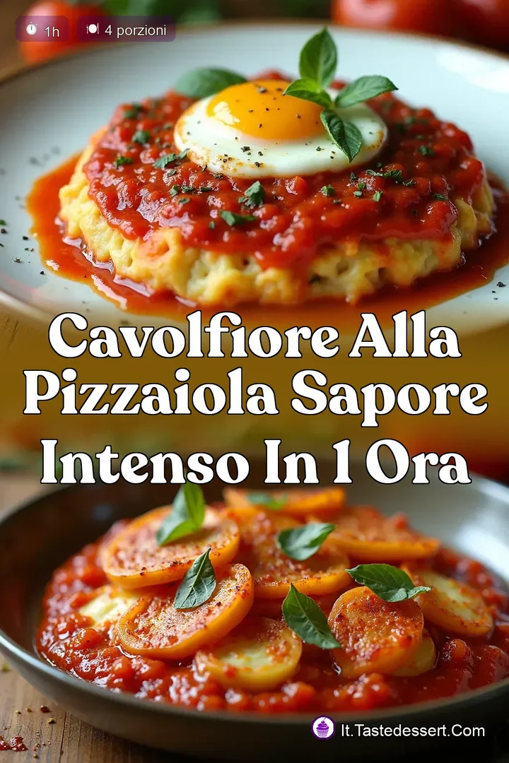 Cavolfiore alla Pizzaiola Sapore Intenso in 1 Ora
