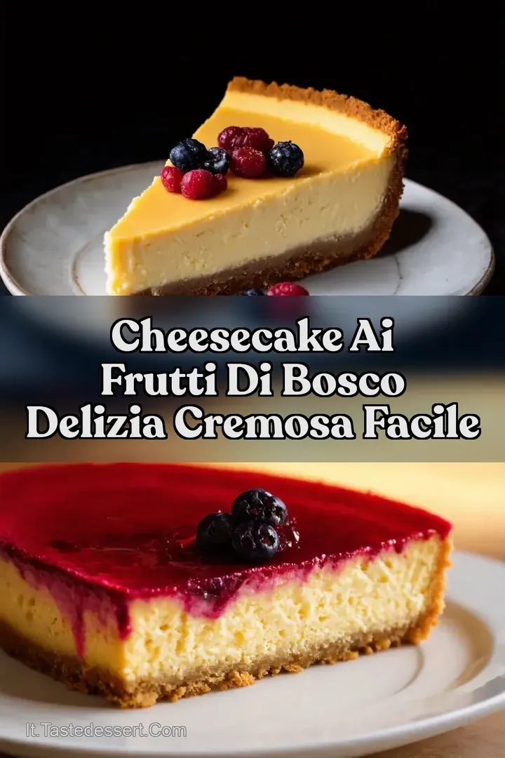 Cheesecake ai Frutti di Bosco Delizia Cremosa Facile