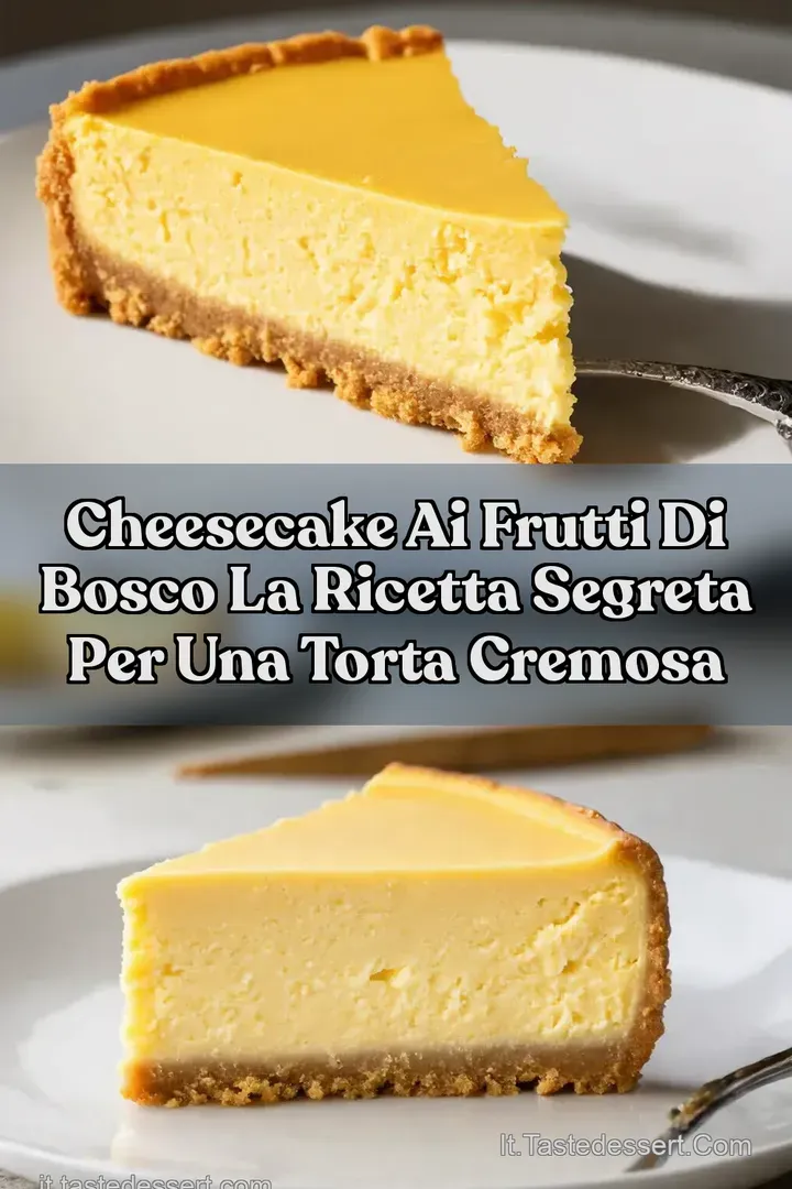 Cheesecake ai frutti di bosco La ricetta segreta per una torta cremosa