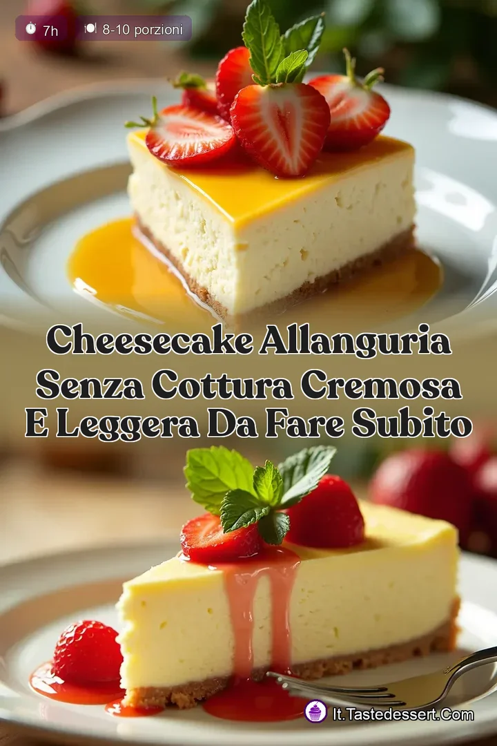 Cheesecake allAnguria Senza Cottura Cremosa e Leggera da Fare Subito