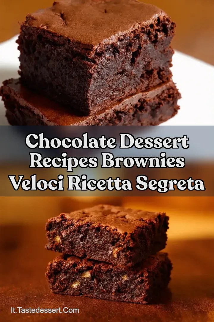 Chocolate Dessert Recipes Brownies Veloci Ricetta Segreta
