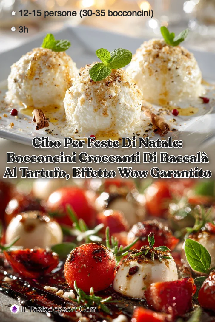 Cibo per feste di Natale: Bocconcini croccanti di Baccal&agrave; al Tartufo effetto wow garantito