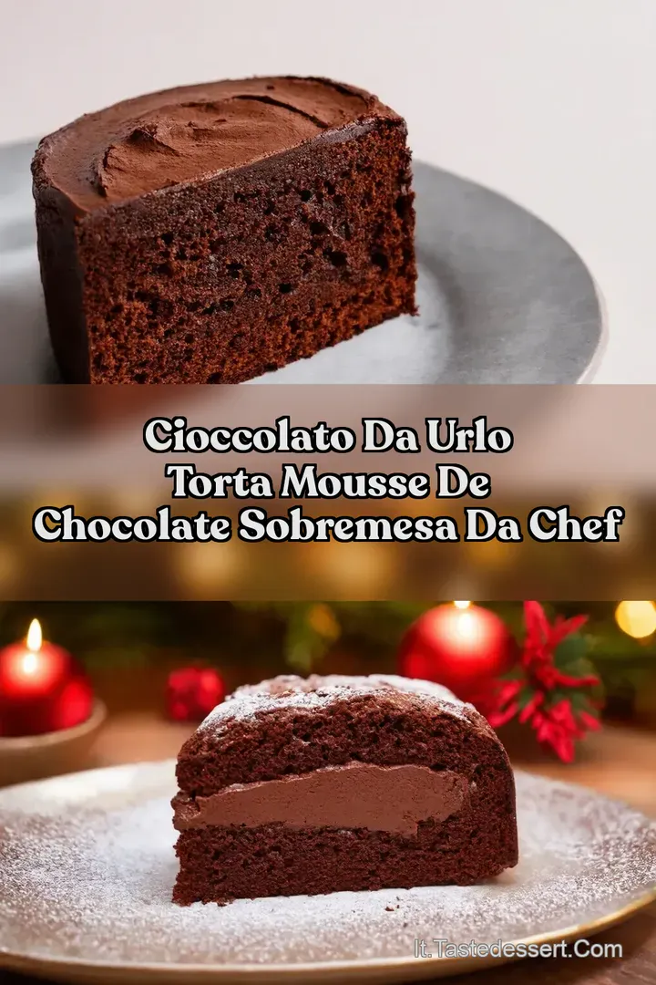 Cioccolato da Urlo TORTA MOUSSE DE CHOCOLATE Sobremesa da Chef
