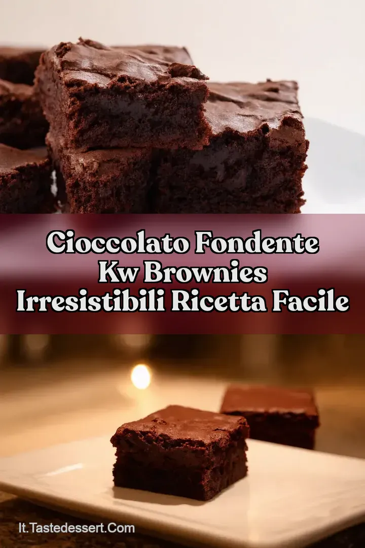 Cioccolato Fondente kw Brownies Irresistibili Ricetta Facile