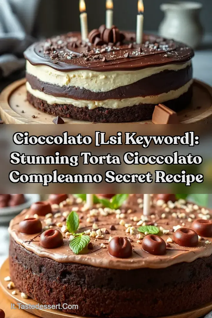 Cioccolato [LSI keyword]: Stunning Torta Cioccolato Compleanno Secret Recipe
