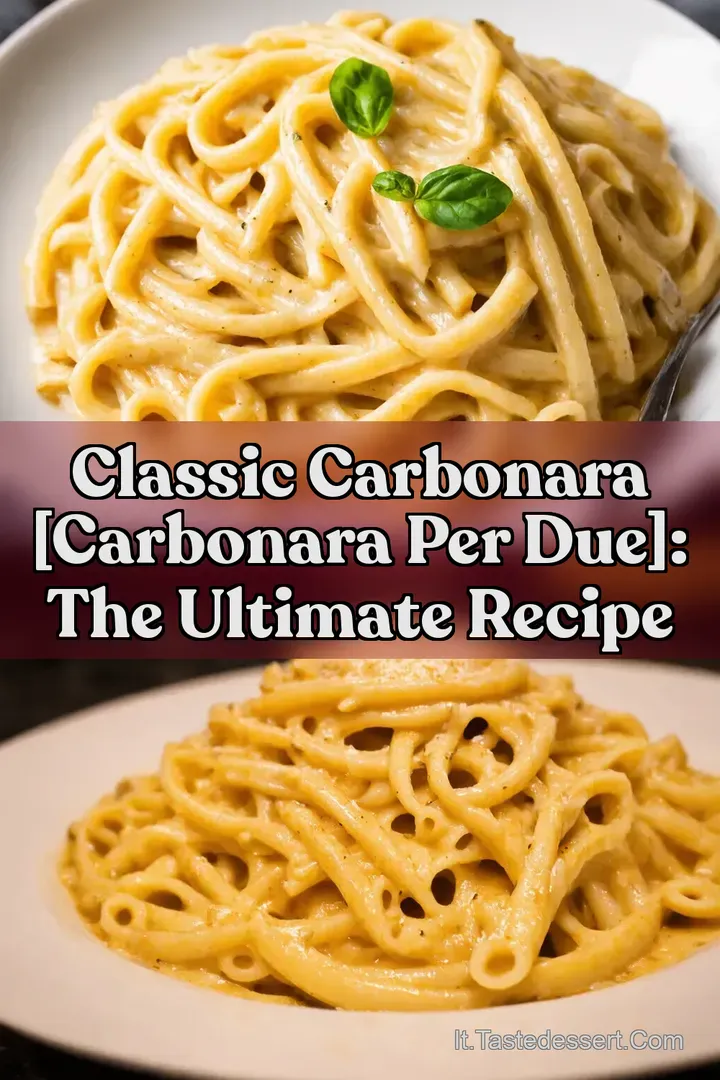 Classic Carbonara [carbonara per due]: The Ultimate Recipe