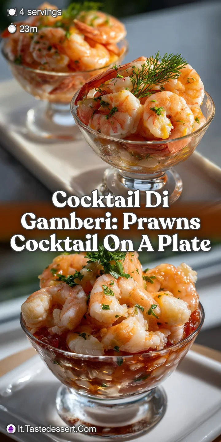 Close-up of chilled shrimp glistening in a velvety pink sauce, the bright color contrasting with the tender seafood.