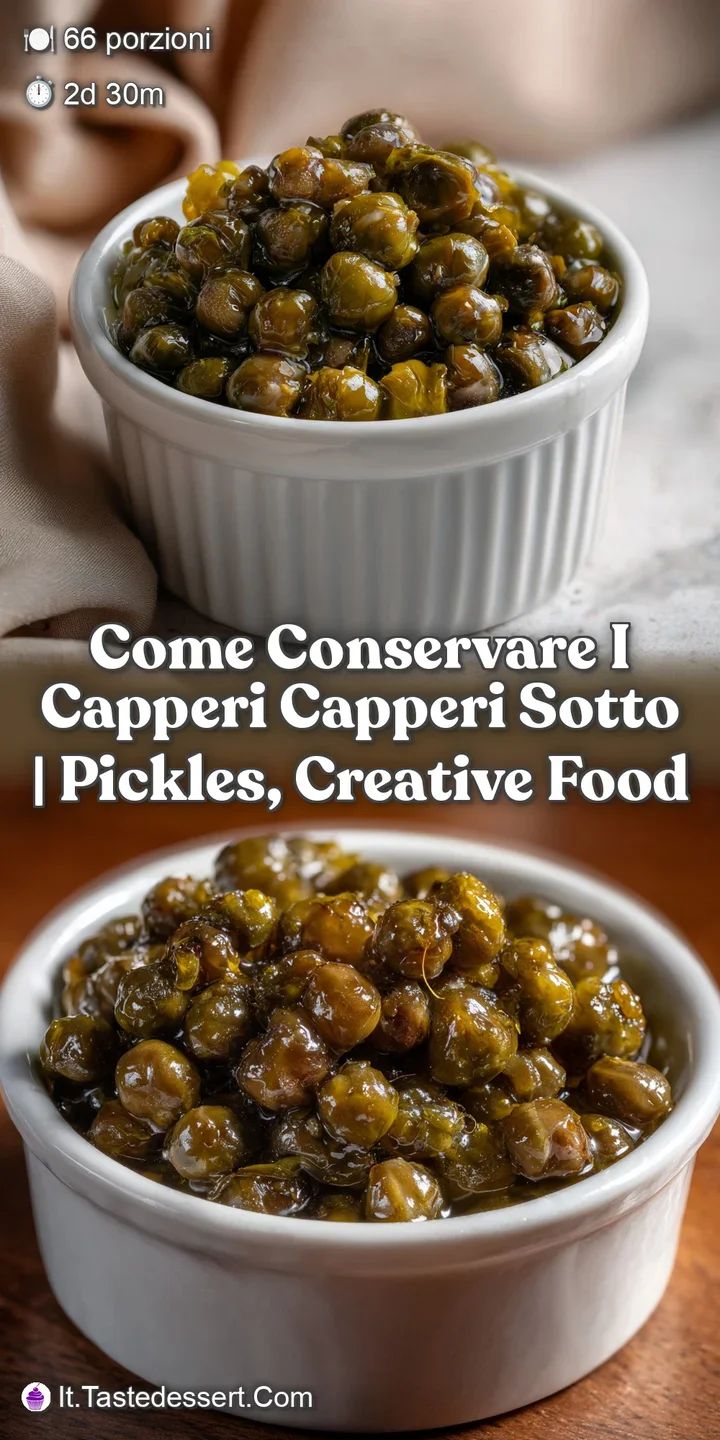 Come Conservare I Capperi Capperi Sotto | Pickles Creative Food