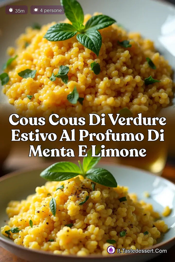Cous Cous di Verdure Estivo al Profumo di Menta e Limone
