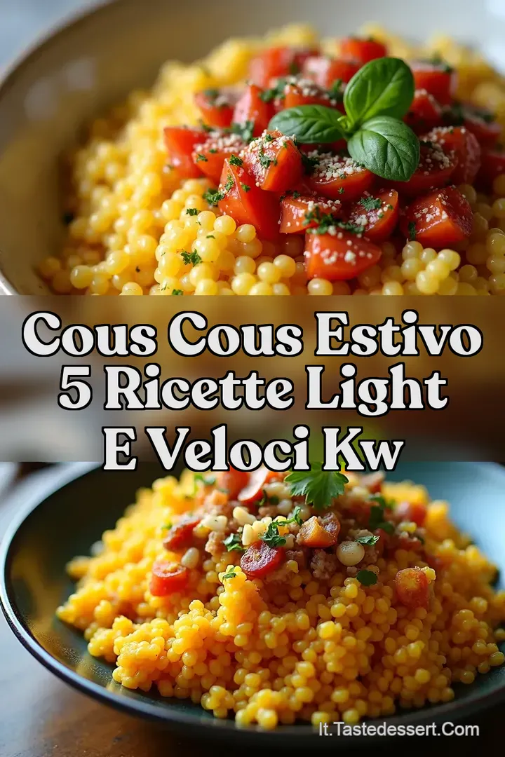 Cous Cous Estivo 5 Ricette Light e Veloci kw