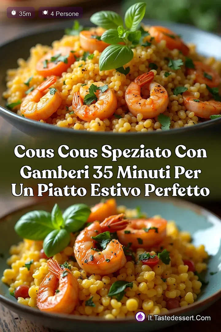 Cous Cous Speziato con Gamberi 35 Minuti per un Piatto Estivo Perfetto
