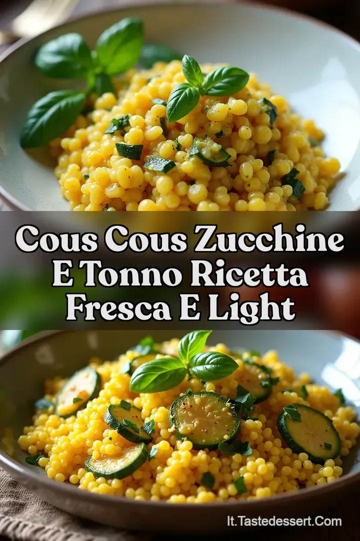 Cous Cous Zucchine e Tonno Ricetta Fresca e Light