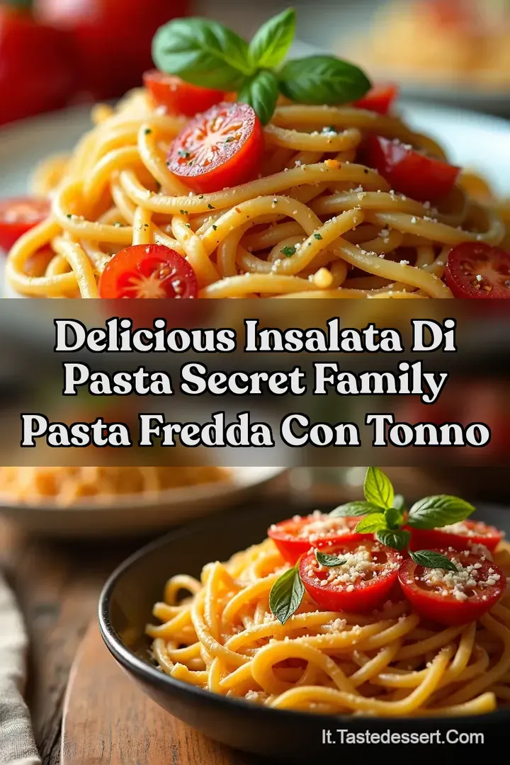 Delicious Insalata di Pasta Secret Family Pasta Fredda con Tonno