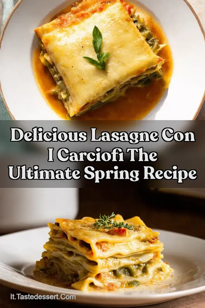 Delicious Lasagne con i Carciofi The Ultimate Spring Recipe