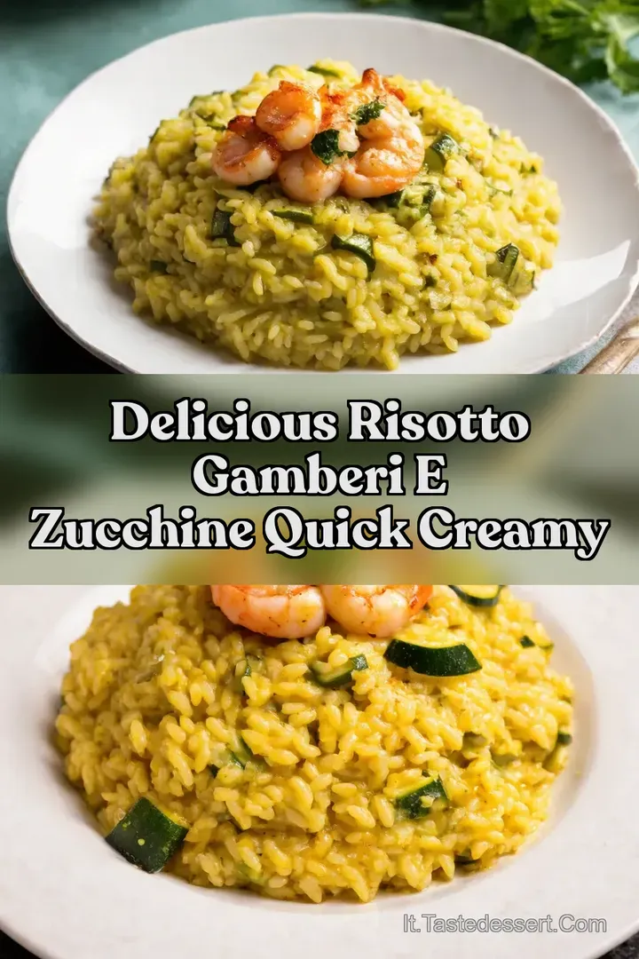 Delicious Risotto Gamberi e Zucchine Quick Creamy