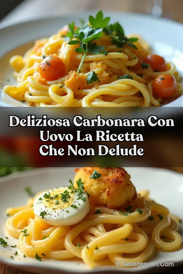 Deliziosa Carbonara con Uovo La ricetta che non delude
