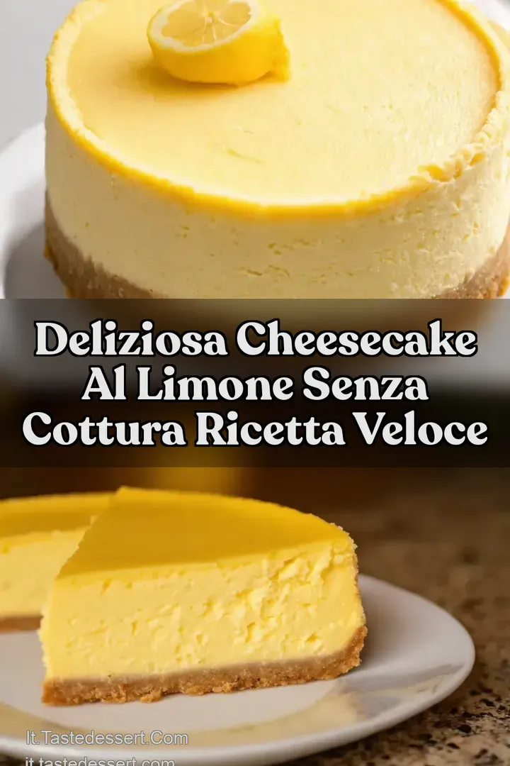 Deliziosa Cheesecake al Limone Senza Cottura Ricetta Veloce