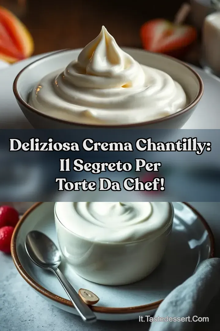 Deliziosa Crema Chantilly: Il Segreto per Torte da Chef!