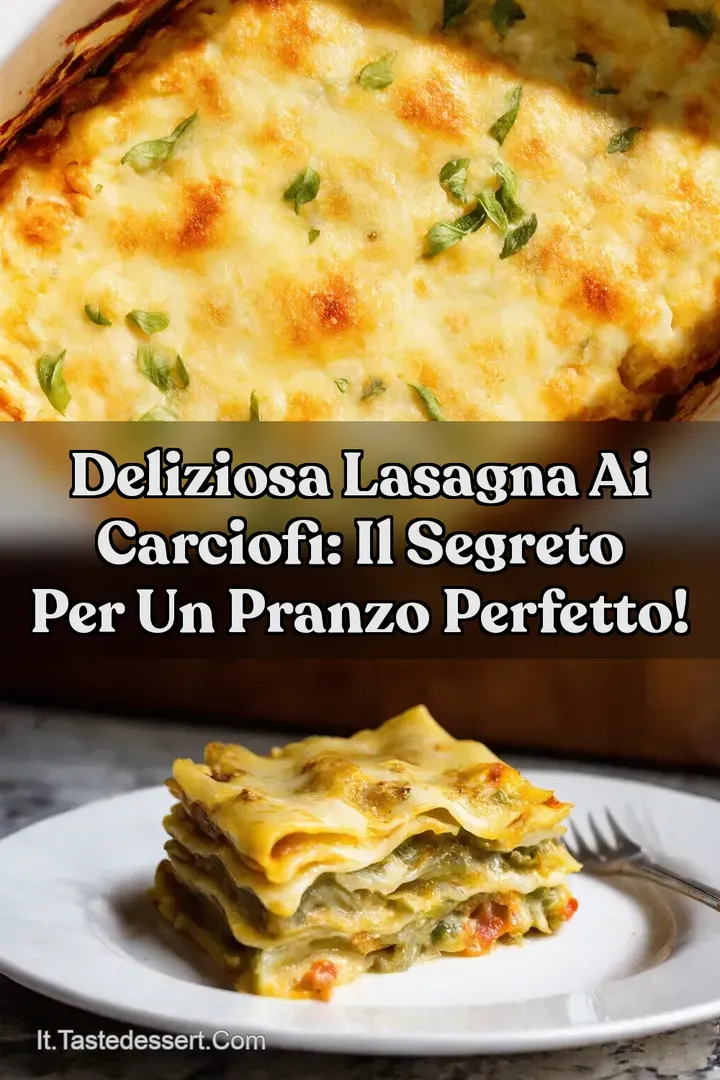 Deliziosa Lasagna ai Carciofi: Il Segreto per un Pranzo Perfetto!