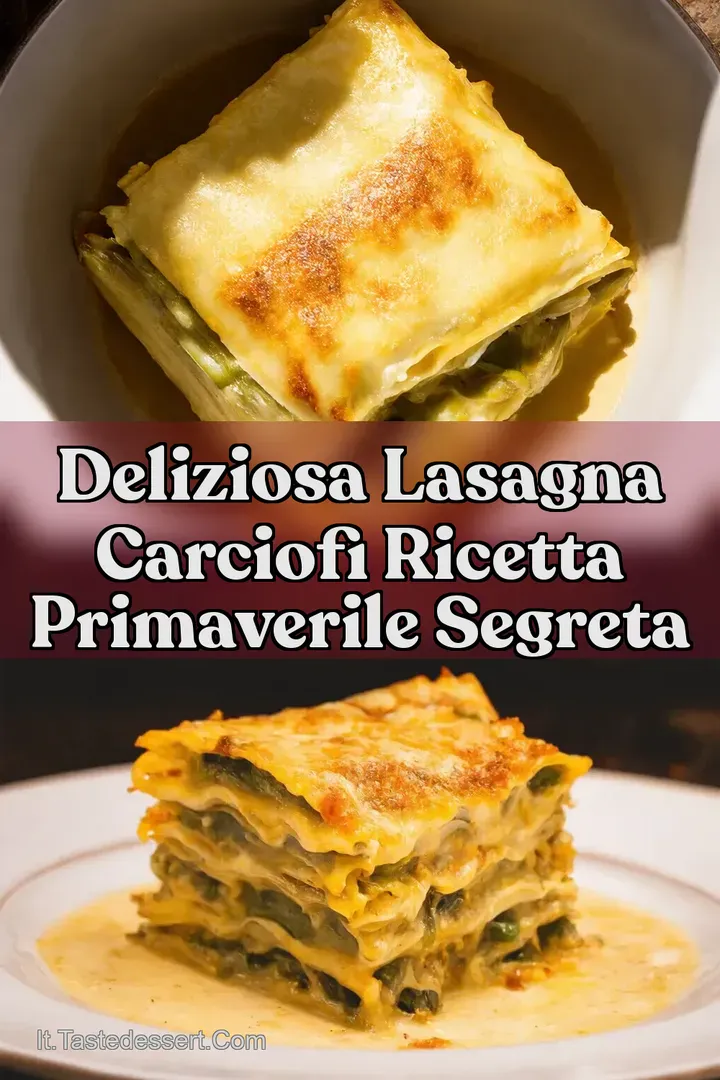 Deliziosa Lasagna Carciofi Ricetta Primaverile Segreta