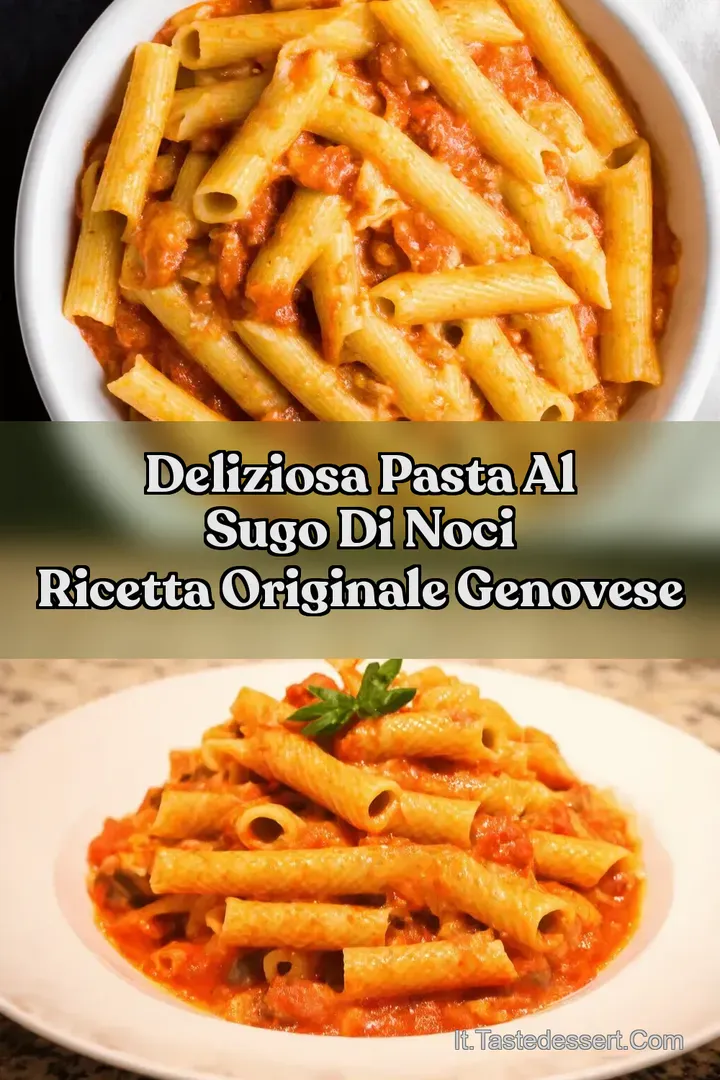 Deliziosa pasta al sugo di noci Ricetta Originale Genovese