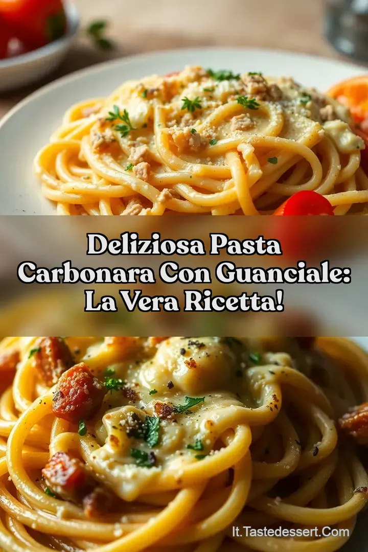 Deliziosa Pasta Carbonara con Guanciale: La Vera Ricetta!