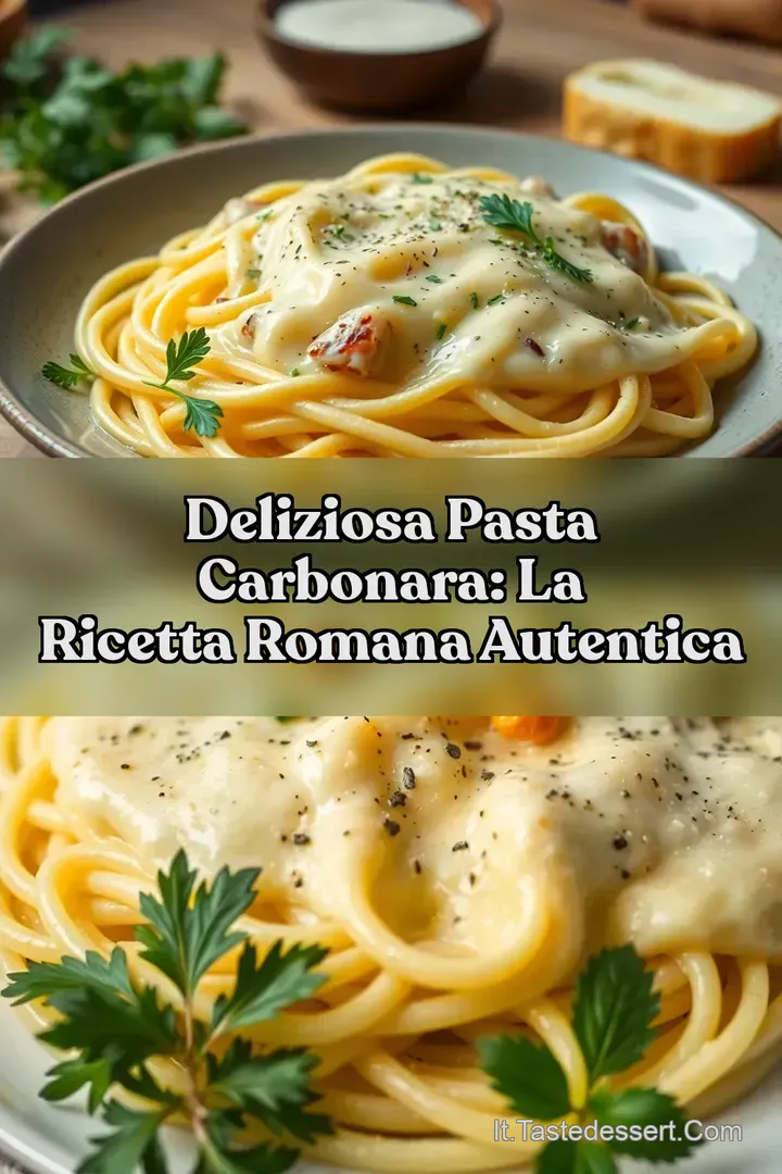 Deliziosa Pasta Carbonara: La Ricetta Romana Autentica
