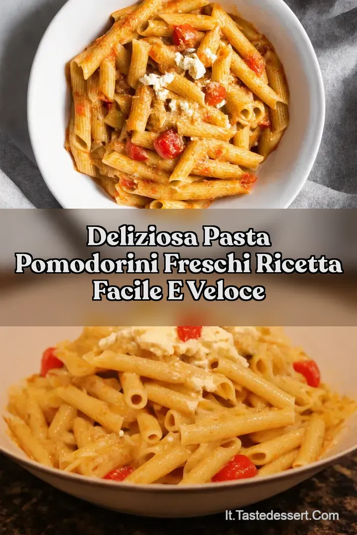 Deliziosa Pasta Pomodorini Freschi Ricetta Facile e Veloce