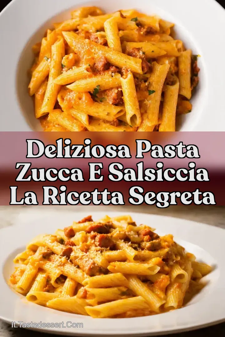 Deliziosa Pasta Zucca e Salsiccia la Ricetta Segreta