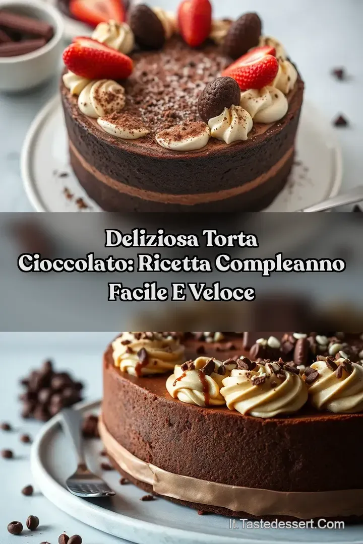 Deliziosa Torta Cioccolato: Ricetta Compleanno Facile e Veloce