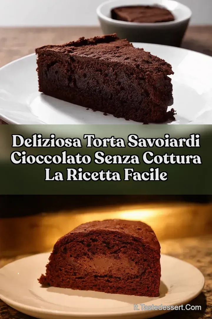 Deliziosa Torta Savoiardi Cioccolato Senza Cottura La Ricetta Facile