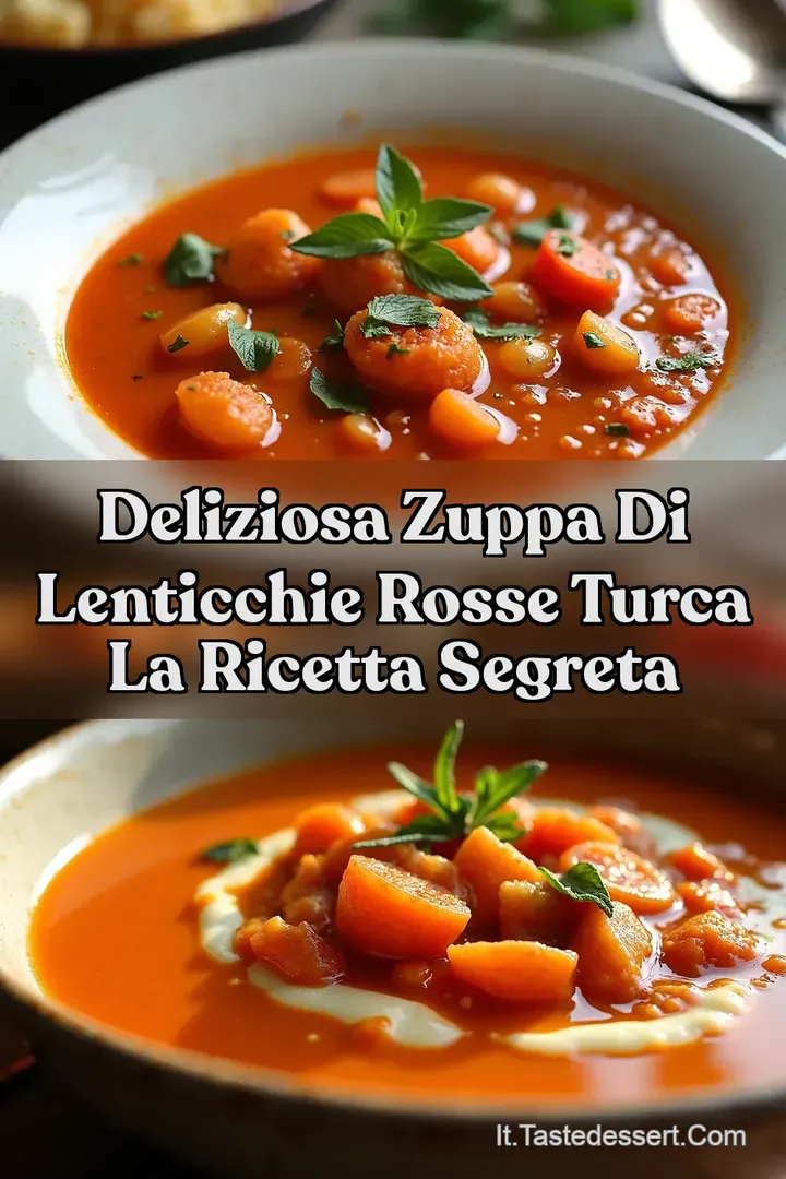Deliziosa Zuppa di Lenticchie Rosse Turca La Ricetta Segreta