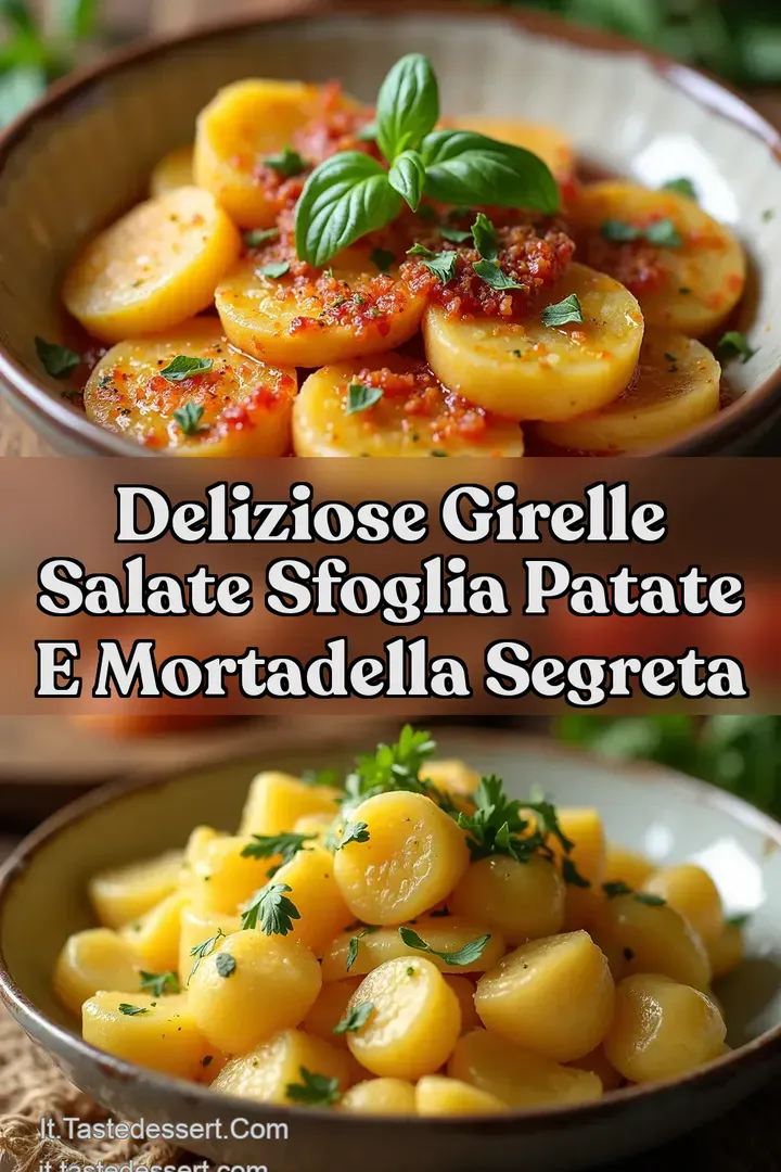 Deliziose Girelle Salate Sfoglia Patate e Mortadella Segreta