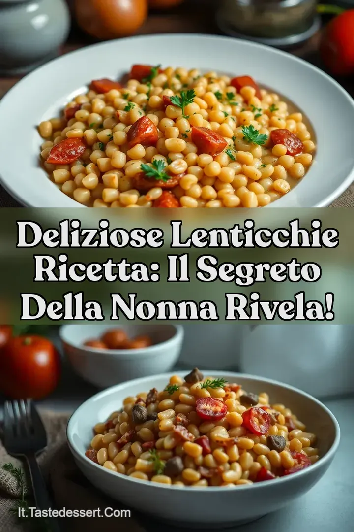 Deliziose Lenticchie Ricetta: Il Segreto della Nonna Rivela!