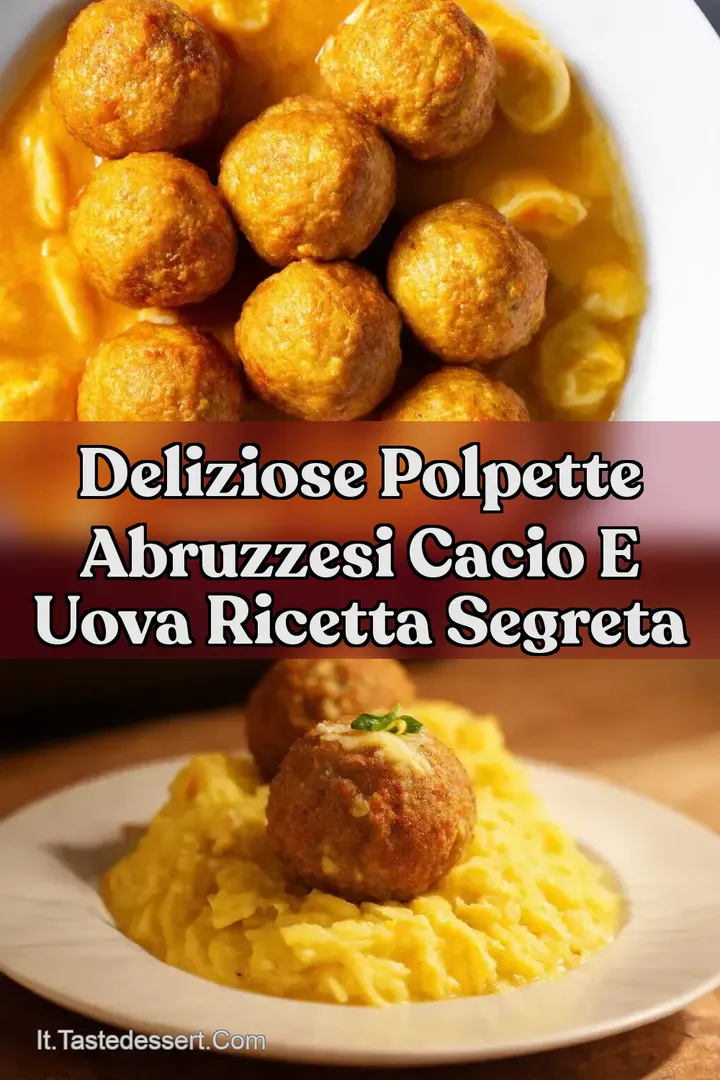 Deliziose Polpette Abruzzesi Cacio e Uova Ricetta Segreta