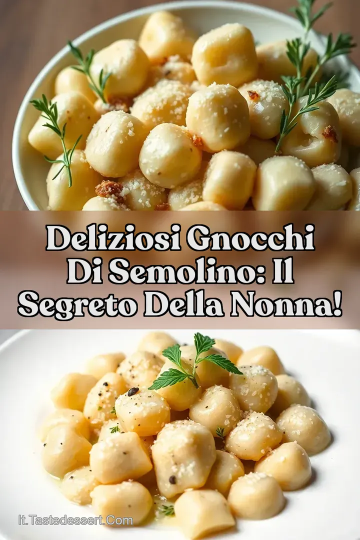 Deliziosi gnocchi di semolino: il segreto della nonna!
